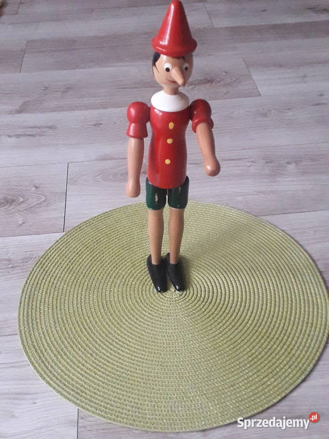 Figurka drewniana Pinokio Vintage Staszów