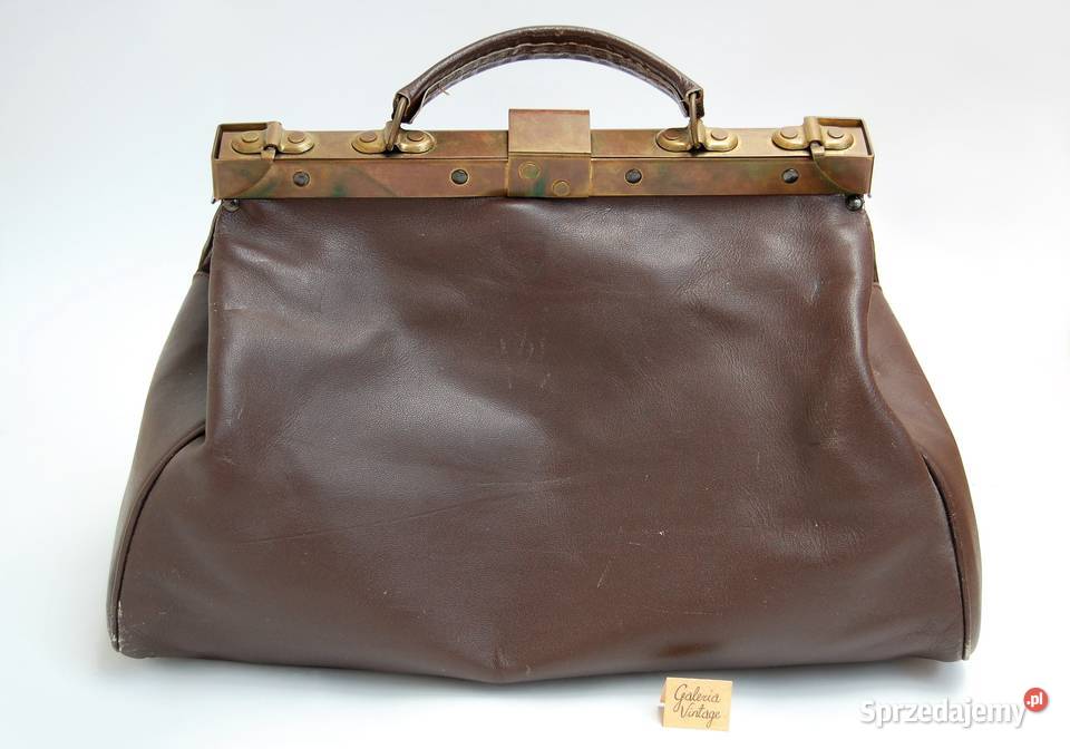 Torba podróżna skórzana vintage Francja logo Lublin sprzedam