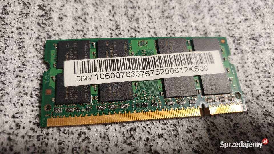 Pamięć do laptopa Hynix DDR2 1 GB 2Rx8PC2 łódzkie Opoczno