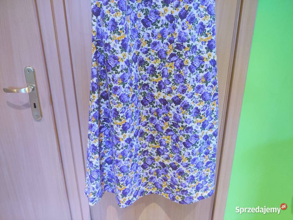 Sukienka letnia w kwiatki długa Myszków