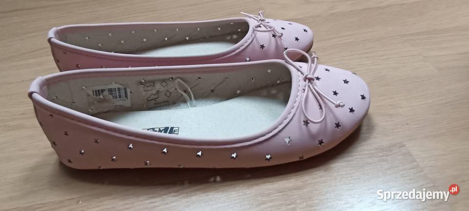 Rożowe baleriny Young Style rozmiar 32 wkładka Balerinki Krasnystaw sprzedam