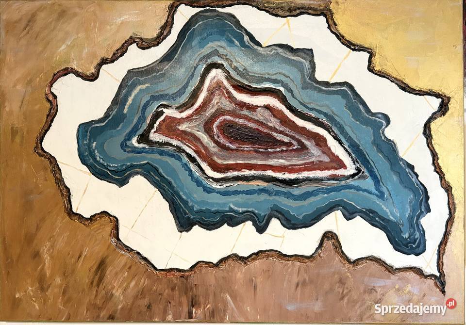 Agat akryl abstrakcja Malarstwo Duszniki-Zdrój