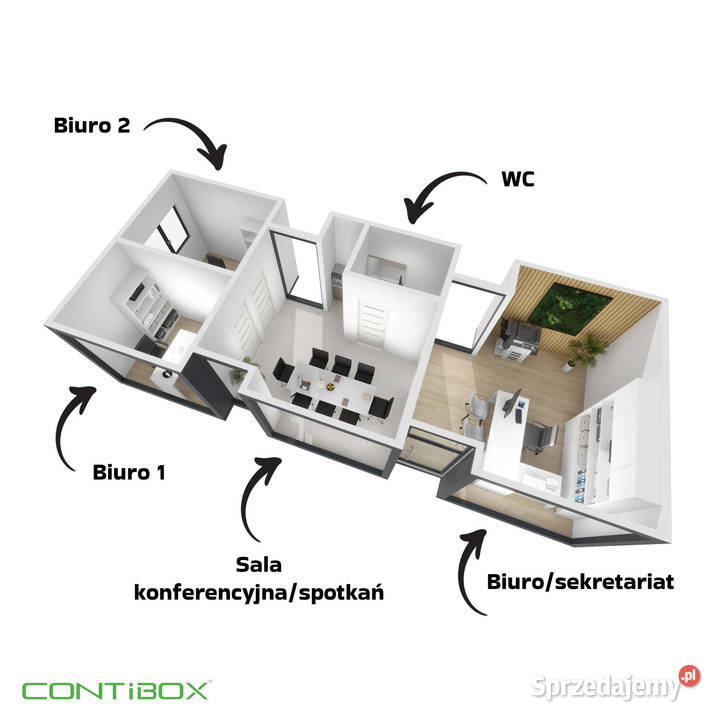 Kontener biurowy nowoczesny 465m2 całoroczny śląskie Katowice sprzedam