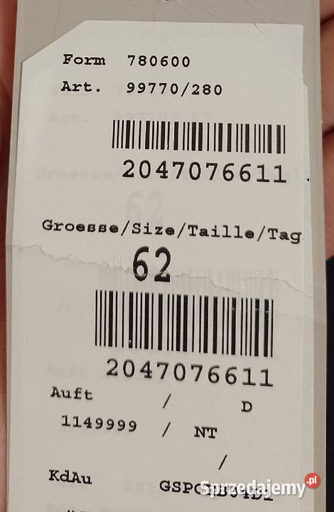 5XL6XL Bugatti Szaro brązowa kamizelka Rozmiar 4XL Kraków