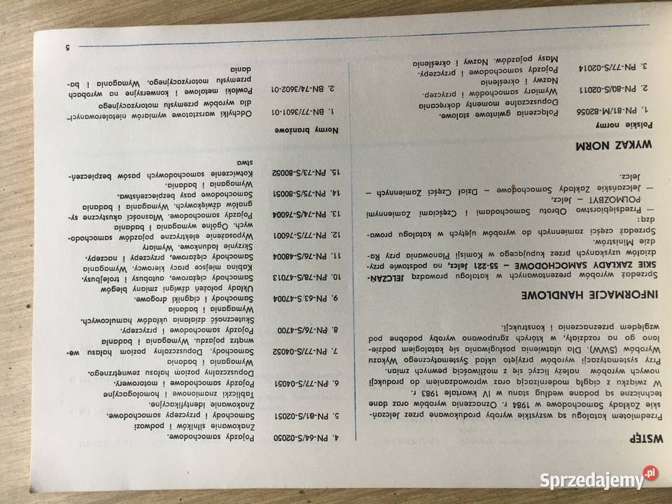 Samochody Jelcz Katalog SWW102 Program Produkcji Łęczyca