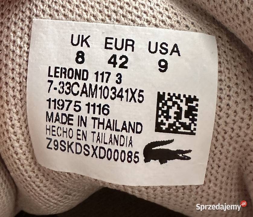 Buty męskie LACOSTE LEROND 117 3 r 42 Łódź