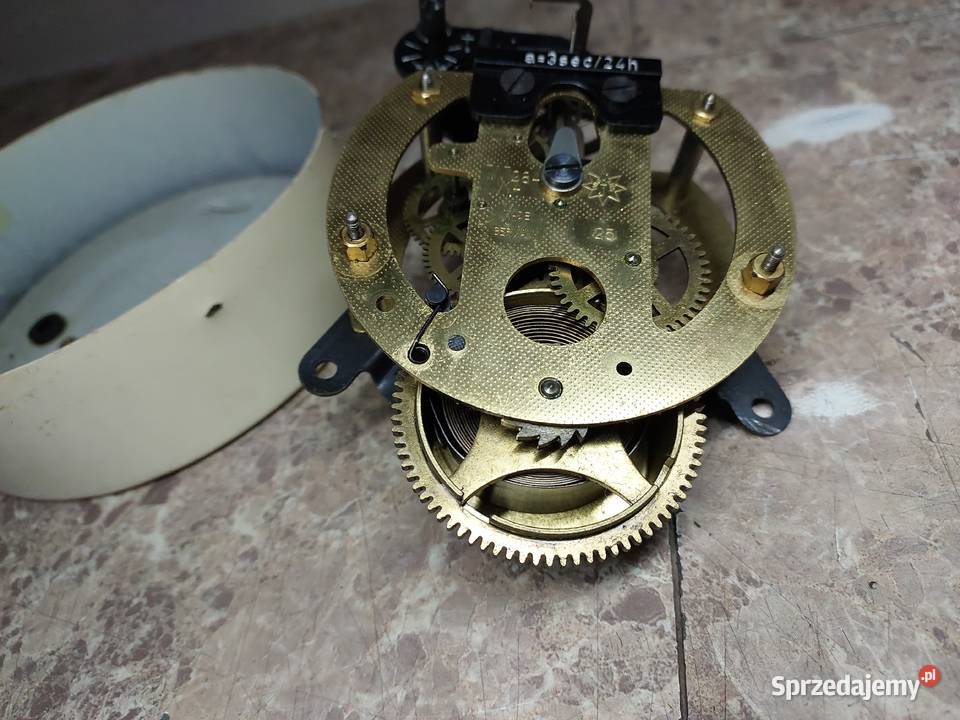 M172 Mechanizm starego zegara chodzik balansowy Antyki pomorskie