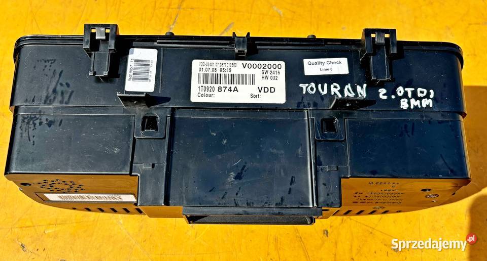 VW TOURAN LICZKIK ZEGAR 20 AUTOMAT DSG Radom