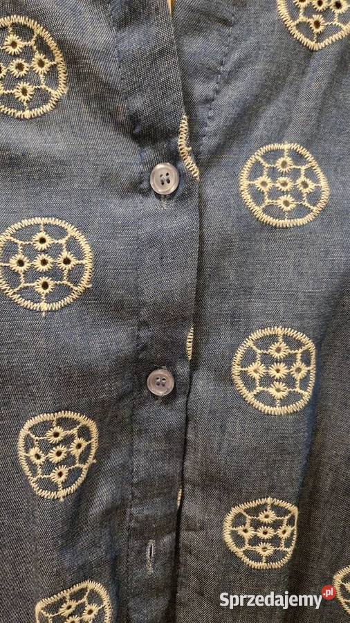 Damska KOSZULA jakby jeansowa z haftem XXL nowa Lublin