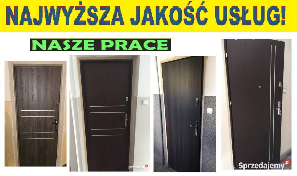 Drzwi zewnętrzne wejściowe do mieszkania w bloku