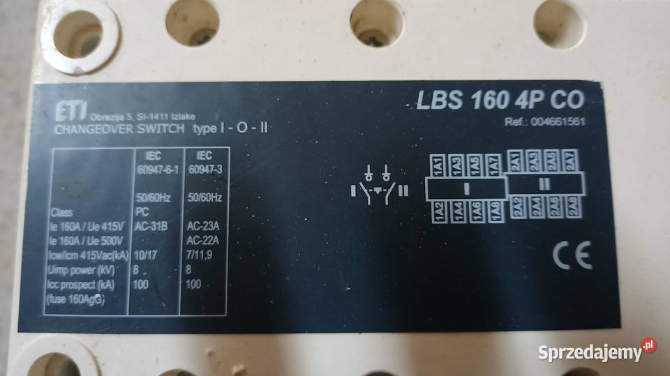 Przełącznik 102 LBS 160 4P CO