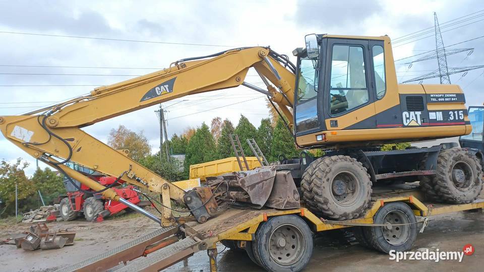 Koparka kołowa Caterpillar cat m315 2002r stan Rok produkcji 2002 wielkopolskie