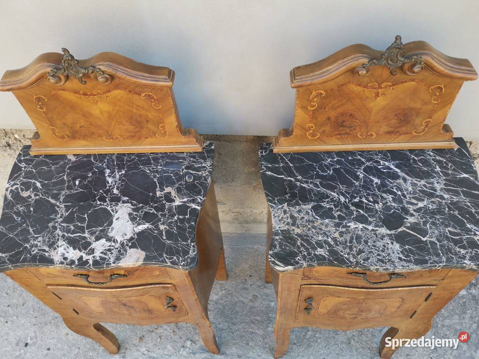 Włoskie nakastliki Roberto Brembilla marmur Meble sprzedam