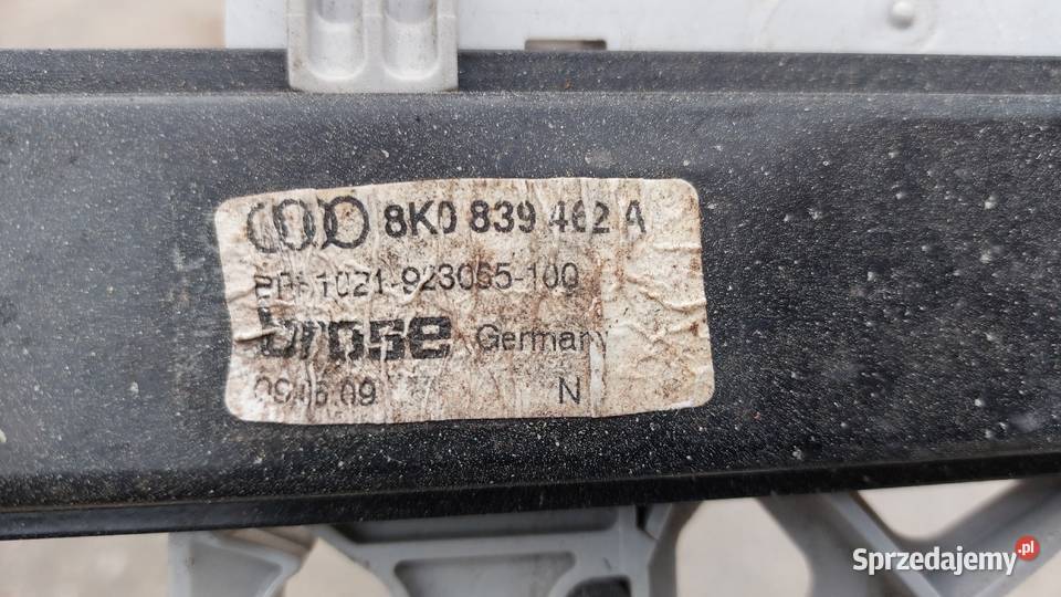 8K0839462A Podnośnik szyby Audi A4 B8 Sępólno Krajeńskie