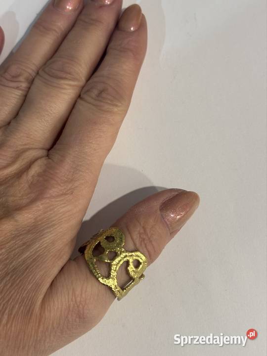 Pierścionek obrączka koronki Orska