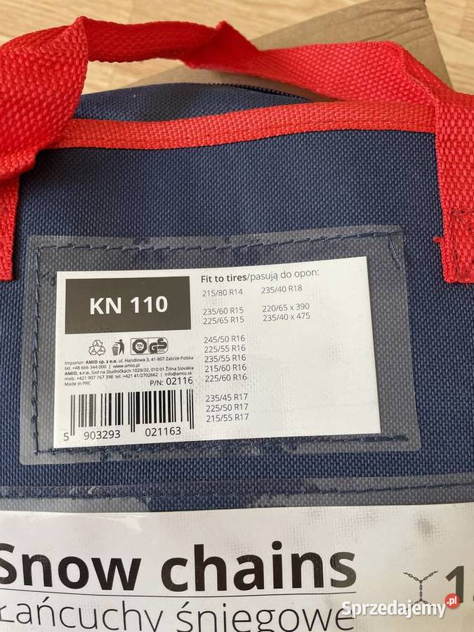 Łańcuchy śniegowe 12mm mazowieckie Warszawa