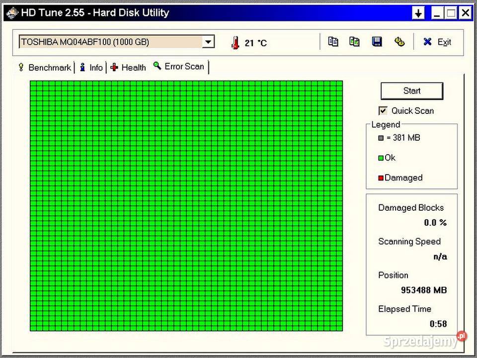 Dysk twardy 1T TOSHIBA MQ04ABF100 25 zachodniopomorskie