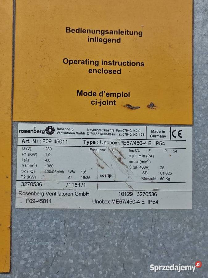Wentylator Nowy Tomyśl
