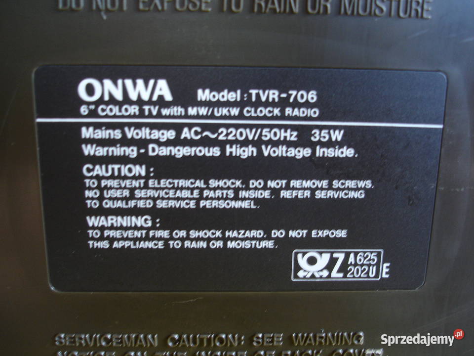 Radio z TV ONWA TVR706 lubuskie sprzedam