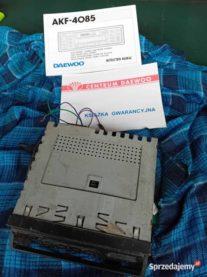 Radio DAEWOO TICO LANOS POLONEZ FSO instrukcja Mińsk Mazowiecki