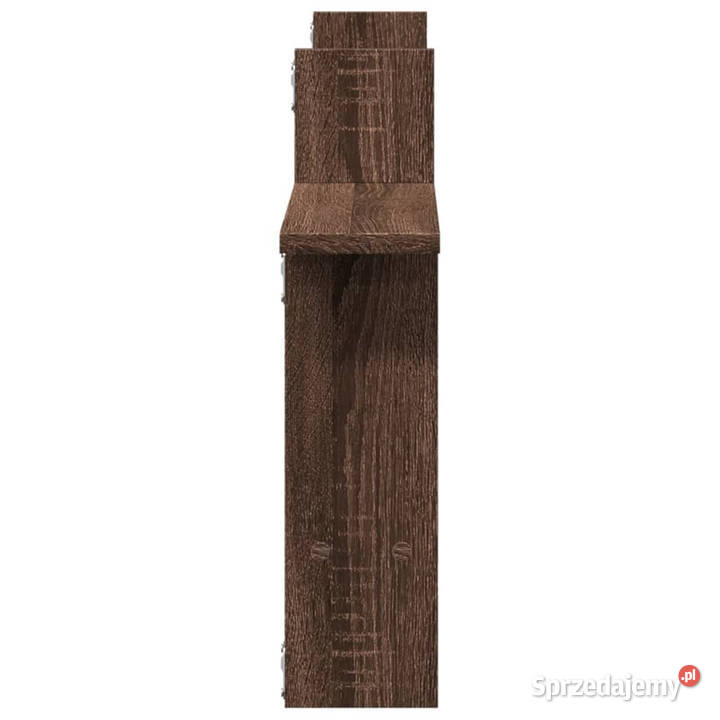 Półki ścienne 2 brązowy dąb 50x12x50 WM853260 Półki mazowieckie Warszawa