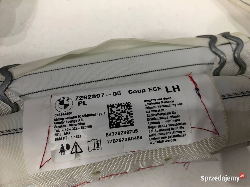 BMW F22 F32 M2 F87 COUPE KURTYNA PODUSZKA AIRBAG