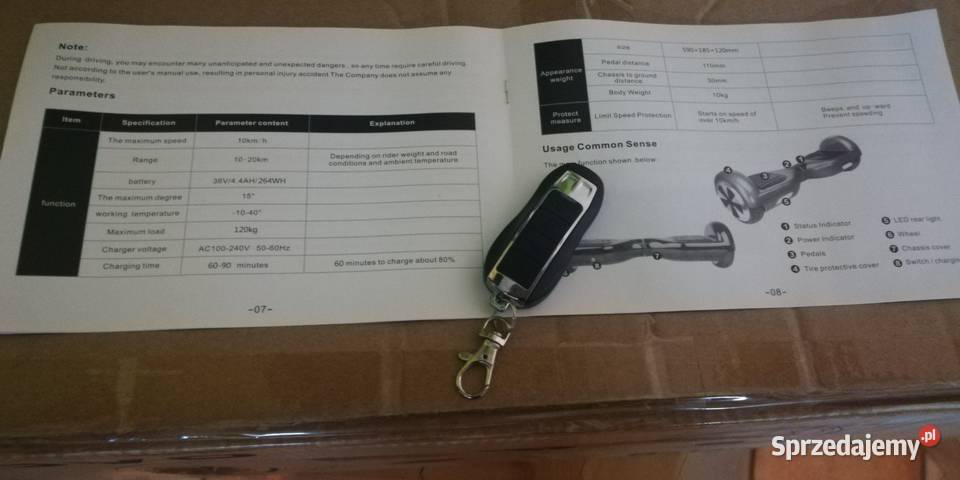 Deskorolka elektryczna AOVO B3 Pojazdy elektryczne Grodzisk Mazowiecki