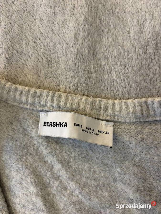 Sweter szary z dekoltem w serek Odzież damska Jasło