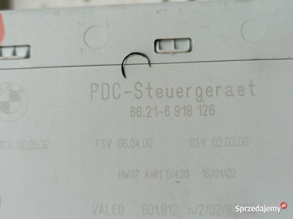 MODUŁ PDC PARKOWANIA 6918126 Bmw Seria 7 IV