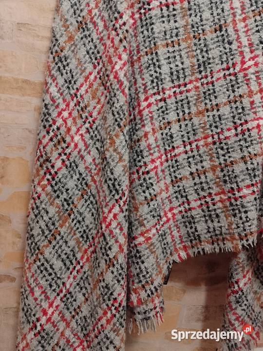 ZARAMega duży szal oversize z Madrytu chusta Kraków