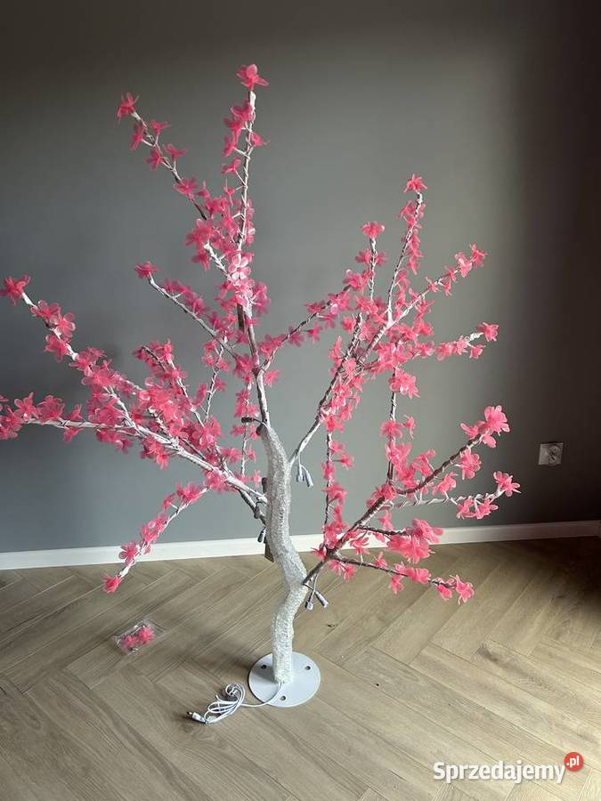 Drzewko led flash kwiat wiśni 150 różowe Czajków