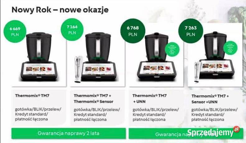 THERMOMIX TM7 RATY 0 27788 mc Gwarancja 5 LAT Gryfów Śląski