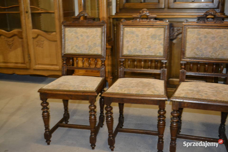 krzesła eklektyczne 4 dąb śląskie Będzin