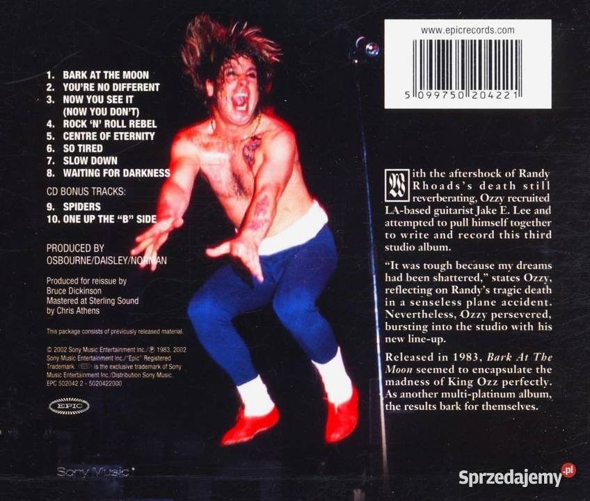 Kultowy Album CD Ozzyego Osbournea Bark At the 1 płyta Katowice