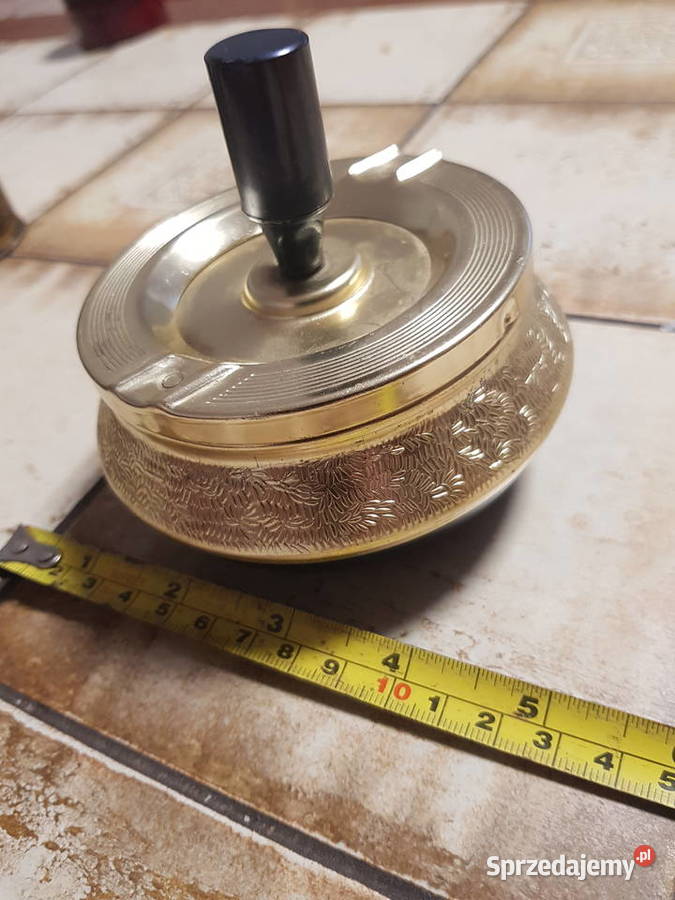 Z kolekcjiNowaEpoka PRLPopielniczka barowadomowa odcienie żółtego Dom i Ogród Gorzów Wielkopolski