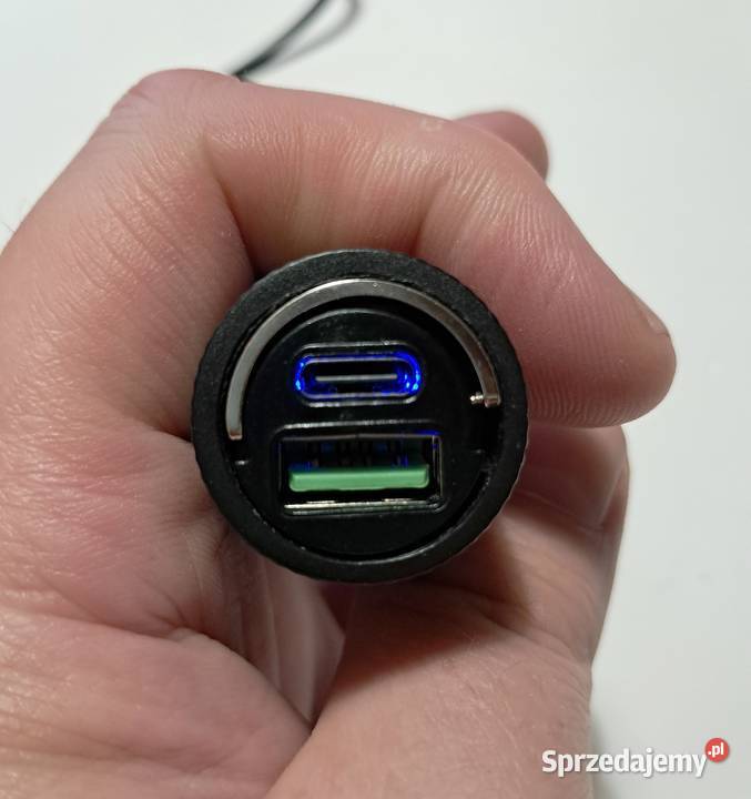 Mocna ładowarka USB USBC do gniazda zapaliczki Kraków