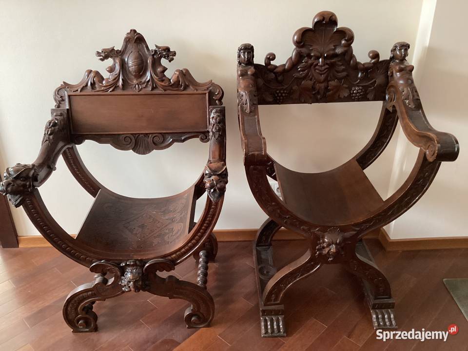 Dwa fotele z XVIII wieku mazowieckie sprzedam