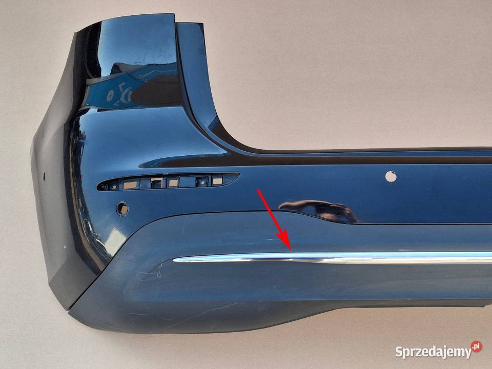 MERCEDES BKLASA W247 ZDERZAK TYŁ TYLNY DOKŁADKA Bieleń