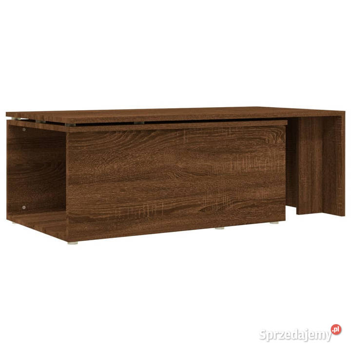 Stolik kawowy brązowy dąb 150x50x35 WM815470 Warszawa