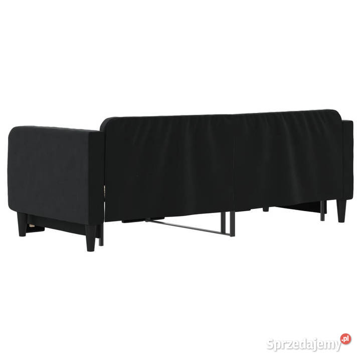 Sofa rozsuwana czarna aksamit 90x200 WM3197067 Łóżka mazowieckie Warszawa