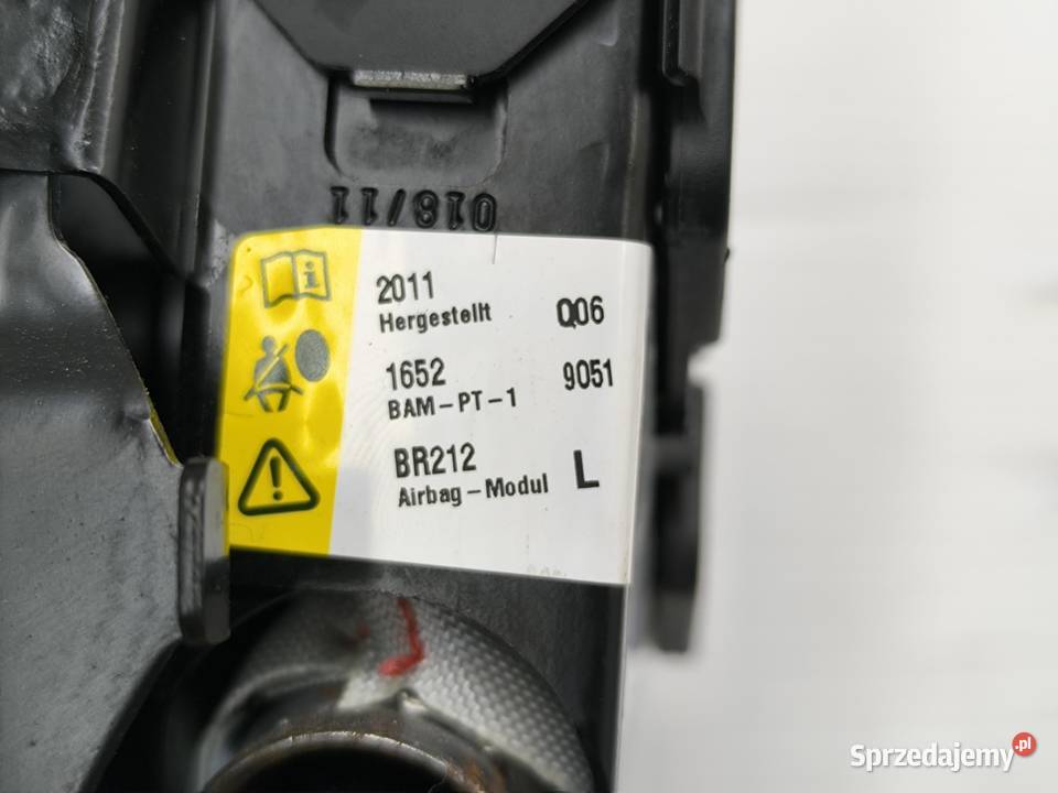 PODUSZKA FOTELA AIR BAG LEWA EKLASA W212