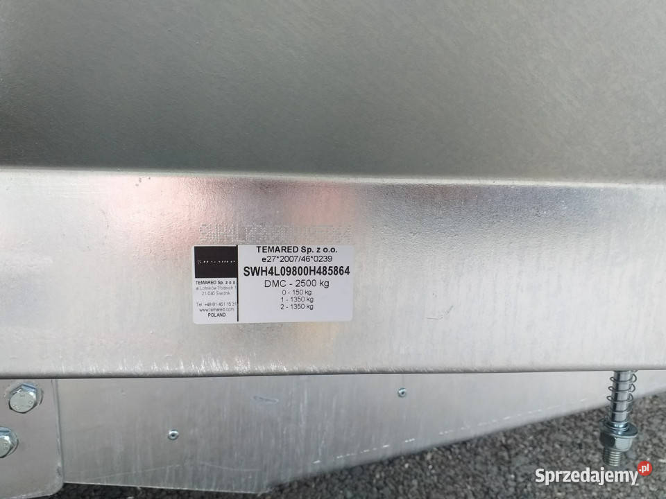 lawety TEMARED BUILDER 3 26152 S 2700 DMC Przyczepy i naczepy Janów Lubelski