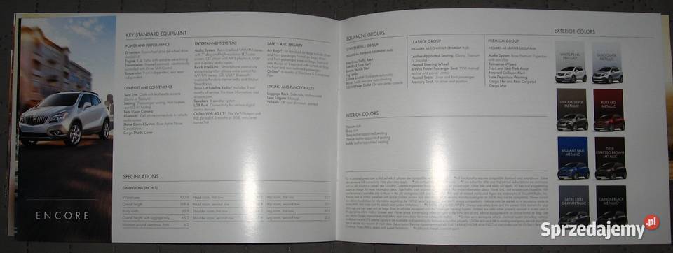Buick 2015 prospekt katalog sprzedam