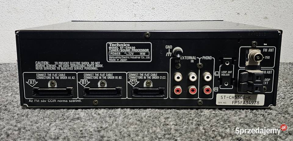 Tuner sound processor TECHNICS STCH530
