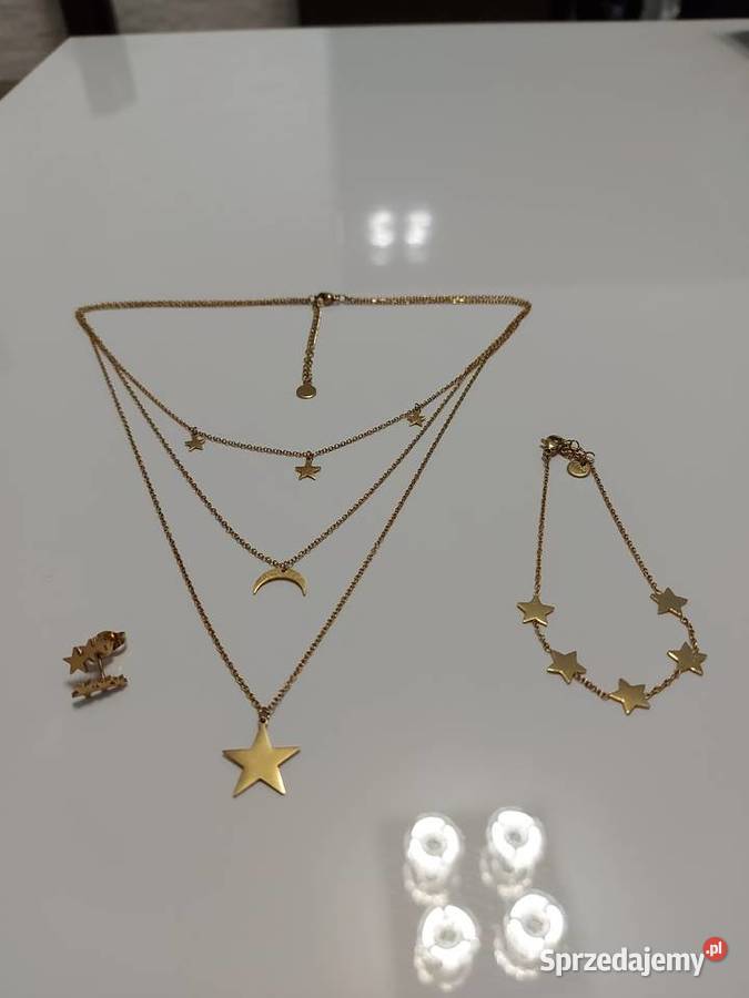 Biżuteria stal szlach naszyjnik celebrytka