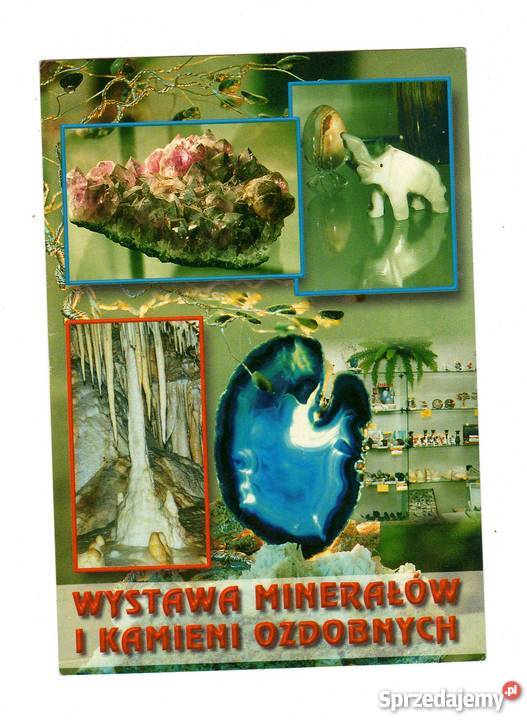 STRONIE ŚLĄSKIE WYSTAWA MINERAŁÓW POCZTÓWKA Krynki