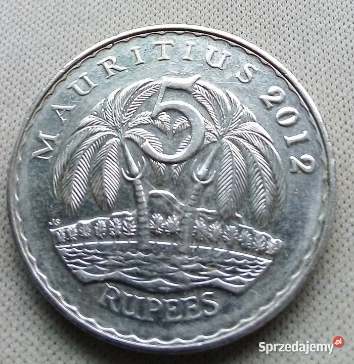 MAURITIUS 5 RUPEES 2012 r