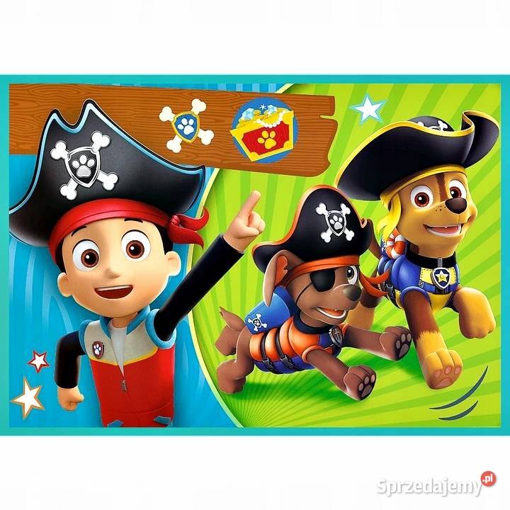 TREFL PUZZLE 4w1 WESOŁA EKIPA PSIEGO PATROLU Kalisz sprzedam