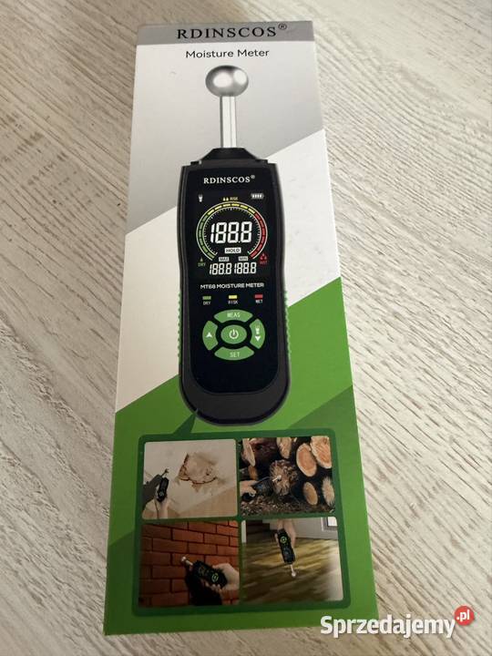Miernik Wilgotności RDINSCOS MT68 LCD Drewno Ubieszyn