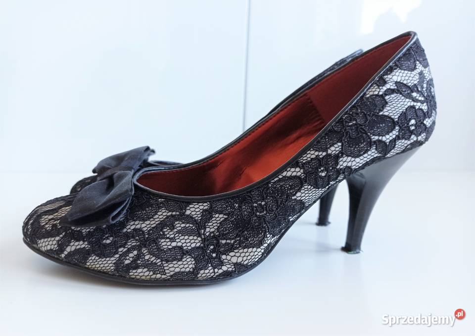 Szpilki czółenka koronka Graceland 36 śląskie